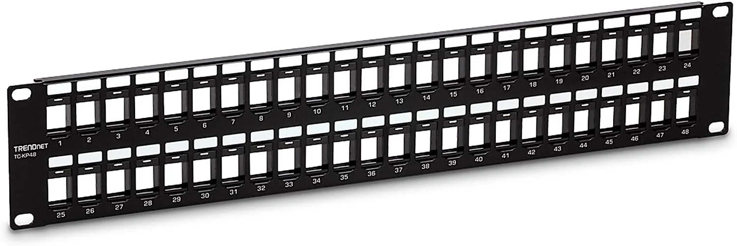 TRENDnet Panneau de brassage 48 ports keystone 2U HD vierge